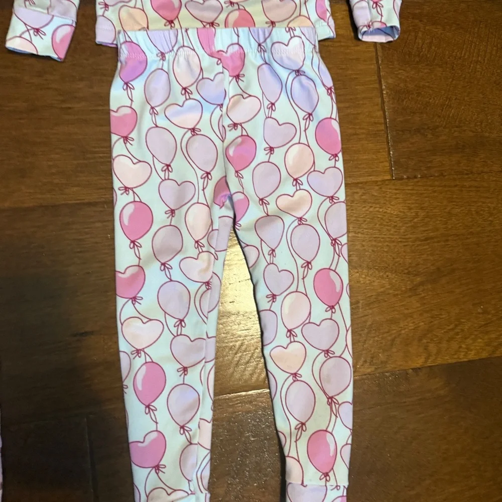 Kids Pajamas Set - Pink, White, Black